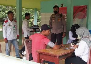 Polsek Marosebo Bersama Desa Bakung Gelar Vaksinasi