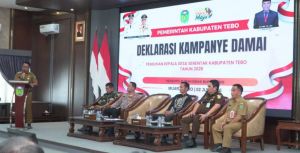 Wabup Tebo Ajak Kandidat Jaga Persatuan dalam Deklarasi Kampanye Damai Pilkades 2026