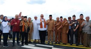 Bupati Tebo Sambut Penerbangan Perdana Batik Air Rute Jakarta–Muara Bungo