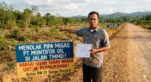 Tanah Dihibahkan untuk Masa Depan Permukiman, Warga Keberatan Jalan TMMD Dijadikan Jalur Pipa Migas