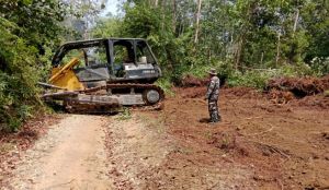 Serka Tohirin Pastikan Pembukaan Jalan TMMD Sesuai Perencanaan
